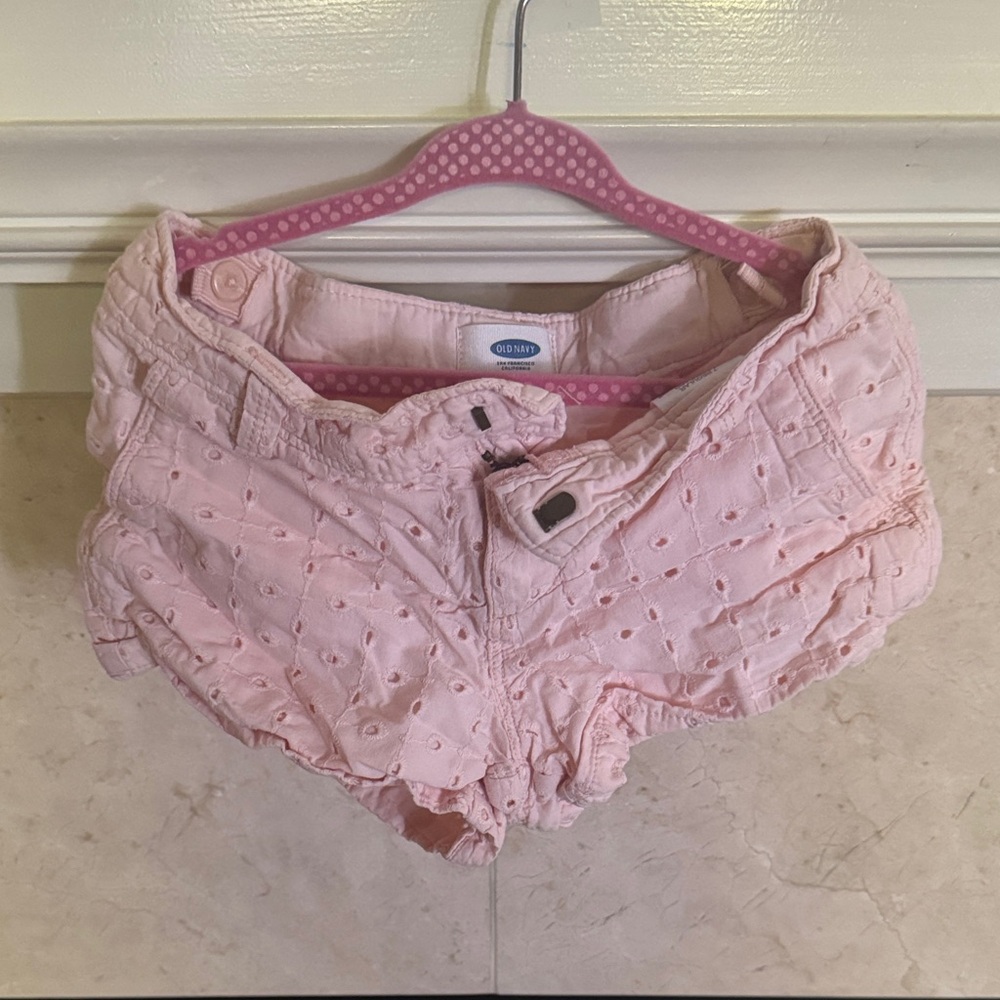Old Navy Pink Eyelet Kids Shorts